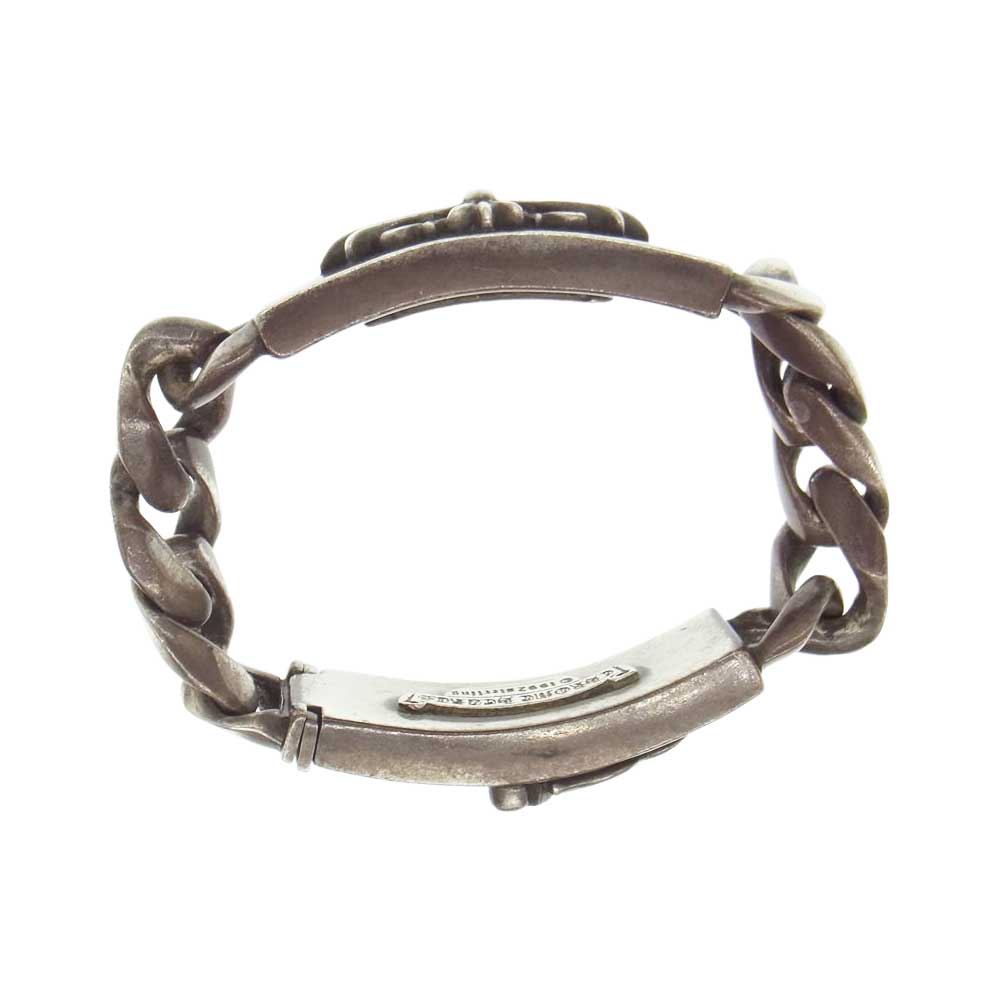 CHROME HEARTS クロムハーツ（原本無） ID DBL FLRL DGGR ダブル ID フローラル ダガー ブレスレット シルバー系【中古】