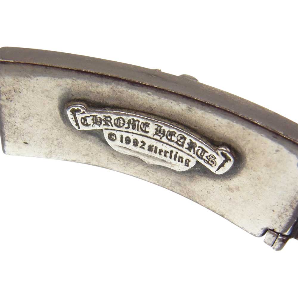 CHROME HEARTS クロムハーツ（原本無） ID DBL FLRL DGGR ダブル ID フローラル ダガー ブレスレット シルバー系【中古】
