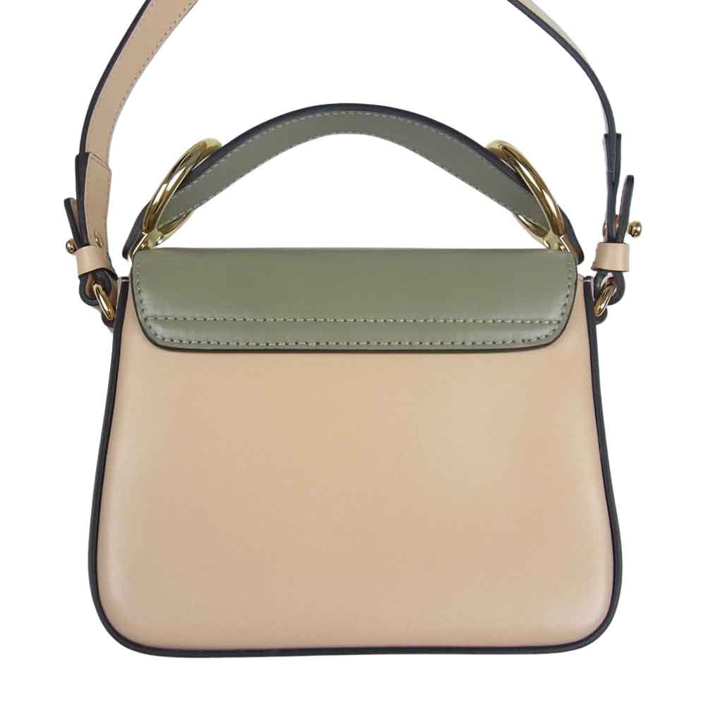 Chloe クロエ CHC19AS193 クロエシー レザー ショルダー バッグ ベージュ系【中古】