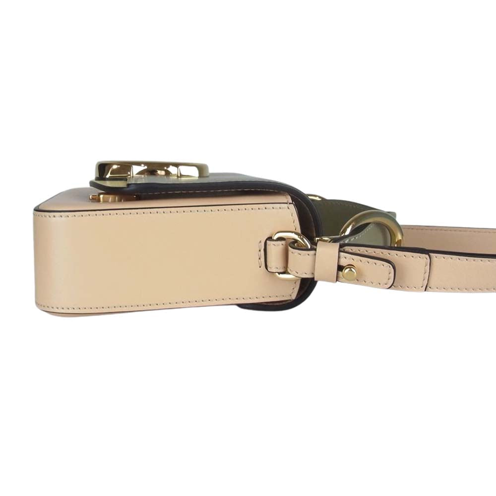 Chloe クロエ CHC19AS193 クロエシー レザー ショルダー バッグ ベージュ系【中古】