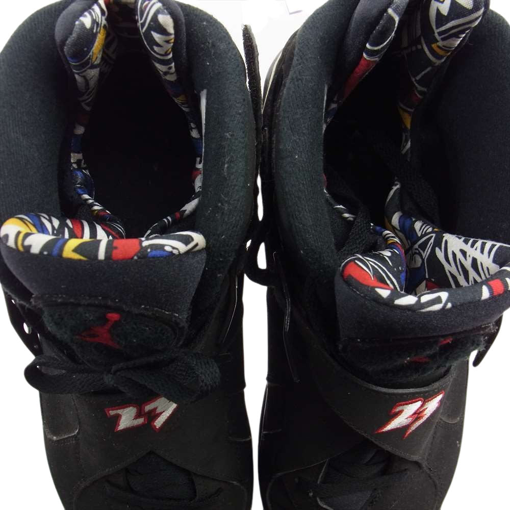 NIKE ナイキ 305381-061 AIR JORDAN 8 エアジョーダン RETRO レトロ ハイカット スニーカー  ブラック系 30cm(US12)【中古】