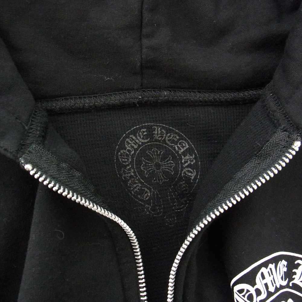 CHROME HEARTS クロムハーツ（原本無） ホノルル限定 ホースシュー ジップアップ フーディ パーカー ブラック系【中古】