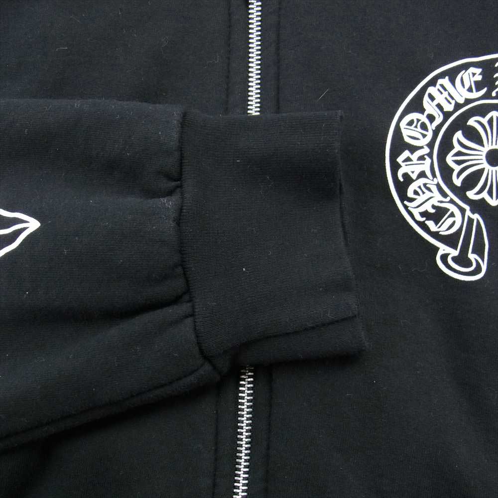 CHROME HEARTS クロムハーツ（原本無） ホノルル限定 ホースシュー ジップアップ フーディ パーカー ブラック系【中古】