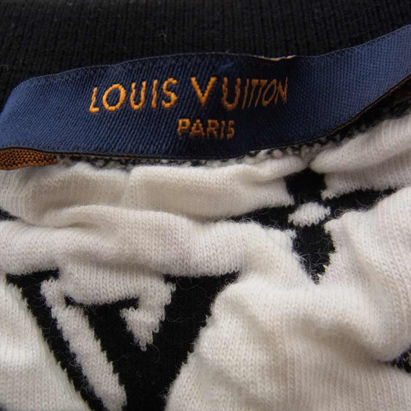 LOUIS VUITTON ルイ・ヴィトン 20SS フルモノグラムジャガード スウェット ブラック系 4L【中古】