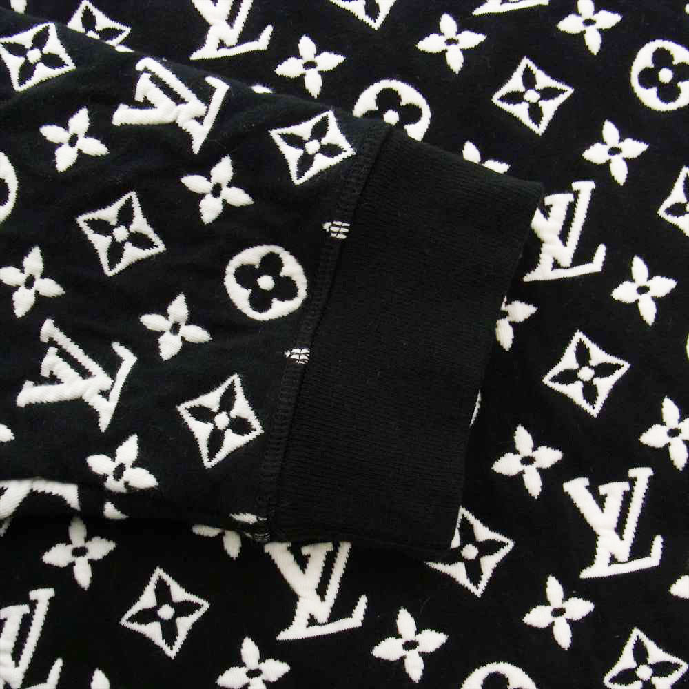 LOUIS VUITTON ルイ・ヴィトン 20SS フルモノグラムジャガード スウェット ブラック系 4L【中古】