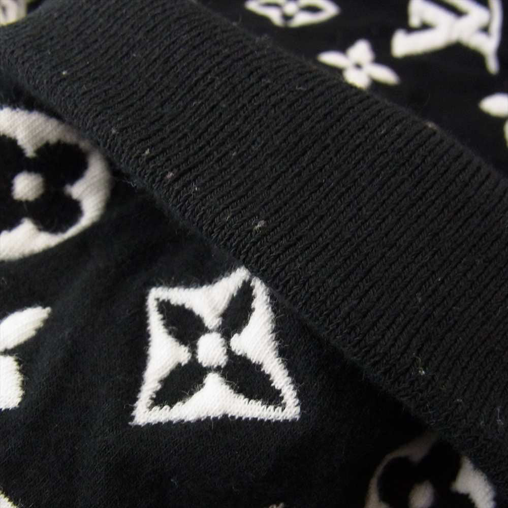 LOUIS VUITTON ルイ・ヴィトン 20SS フルモノグラムジャガード スウェット ブラック系 4L【中古】