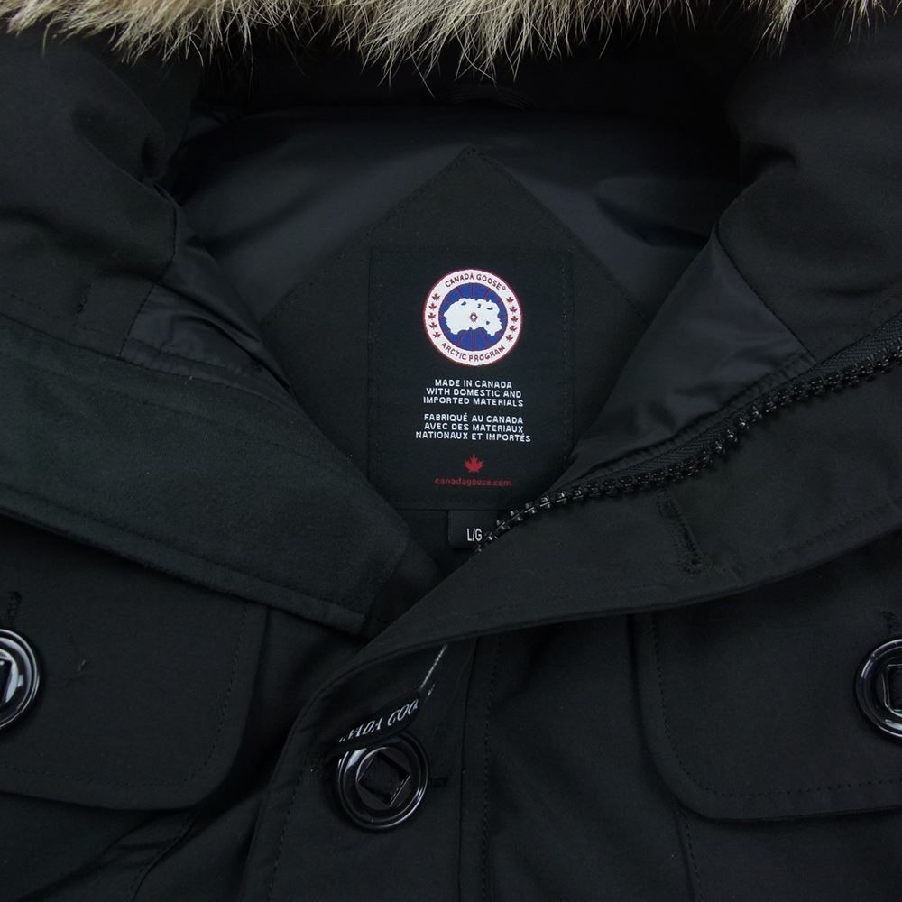 CANADA GOOSE カナダグース 2301JM 国内式品 サザビーリーグ RUSSELL PARKA ラッセルパーカー ダウン ジャケット ブラック系 L【中古】