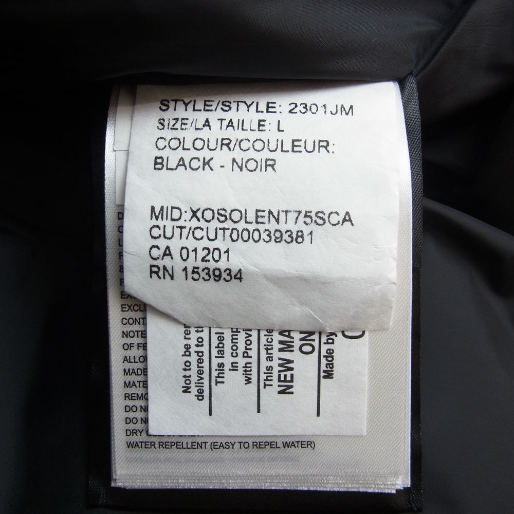 CANADA GOOSE カナダグース 2301JM 国内式品 サザビーリーグ RUSSELL PARKA ラッセルパーカー ダウン ジャケット ブラック系 L【中古】