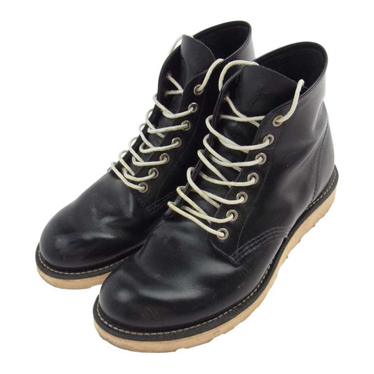 RED WING レッドウィング 8823 ×FREAK'S STORE フリークスストア CLASSIC ROUND TOE クラシック ラウンド トゥ ブーツ ブラック系 US7.5(25.5cm)【中古】