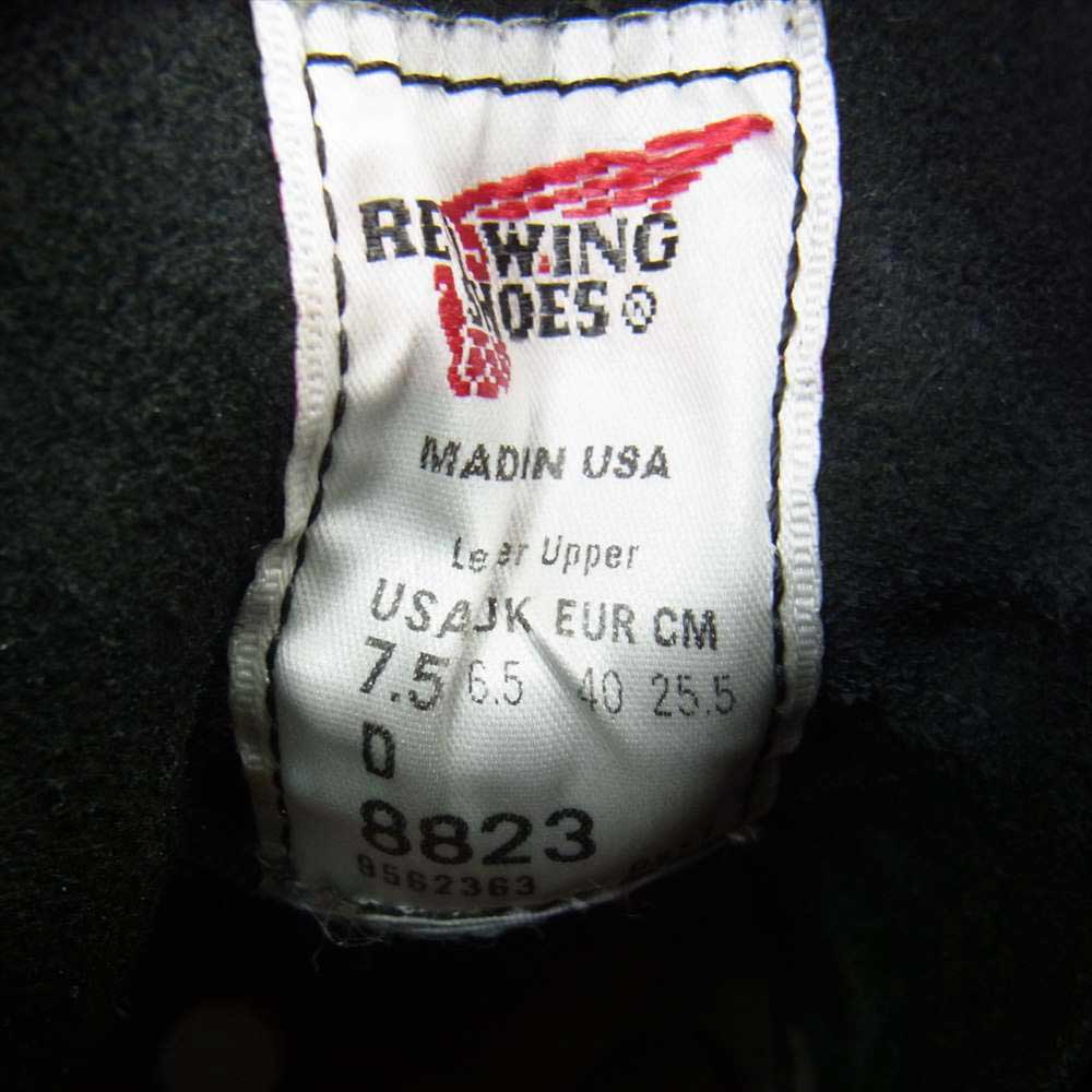 RED WING レッドウィング 8823 ×FREAK'S STORE フリークスストア CLASSIC ROUND TOE クラシック ラウンド トゥ ブーツ ブラック系 US7.5(25.5cm)【中古】