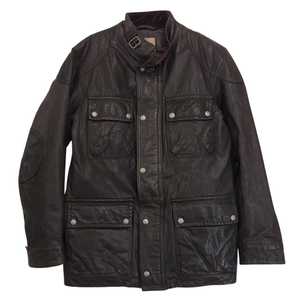 バナナリパブリック レザー ライダース モーターサイクル バイカー ジャケット ブラウン系 M【中古】