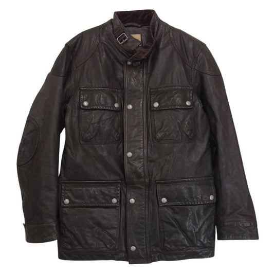 バナナリパブリック レザー ライダース モーターサイクル バイカー ジャケット ブラウン系 M【中古】