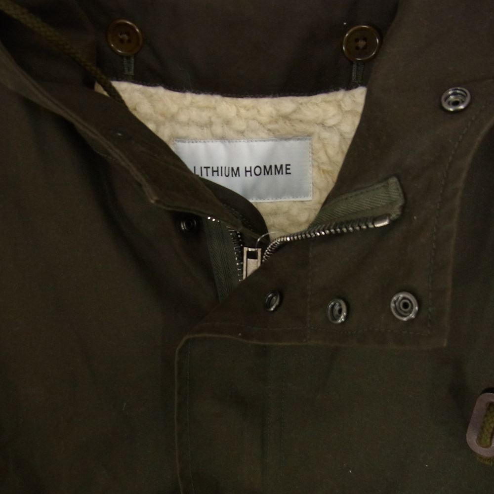 LITHIUM HOMME リチウムオム OLMETEX M51 MODS COAT ミリタリー モッズ コート カーキ系 44【中古】