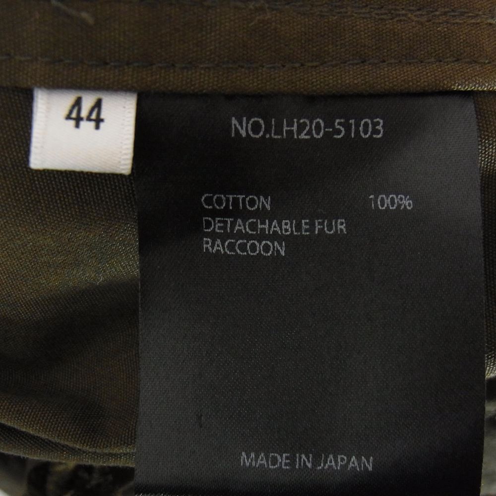 LITHIUM HOMME リチウムオム OLMETEX M51 MODS COAT ミリタリー モッズ コート カーキ系 44【中古】