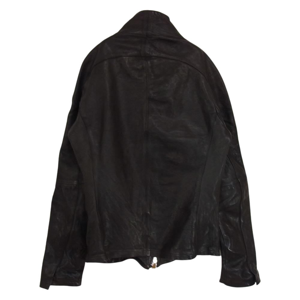 エムエヌ ラスト シングル レザー ジャケット ブラック系 3【中古】