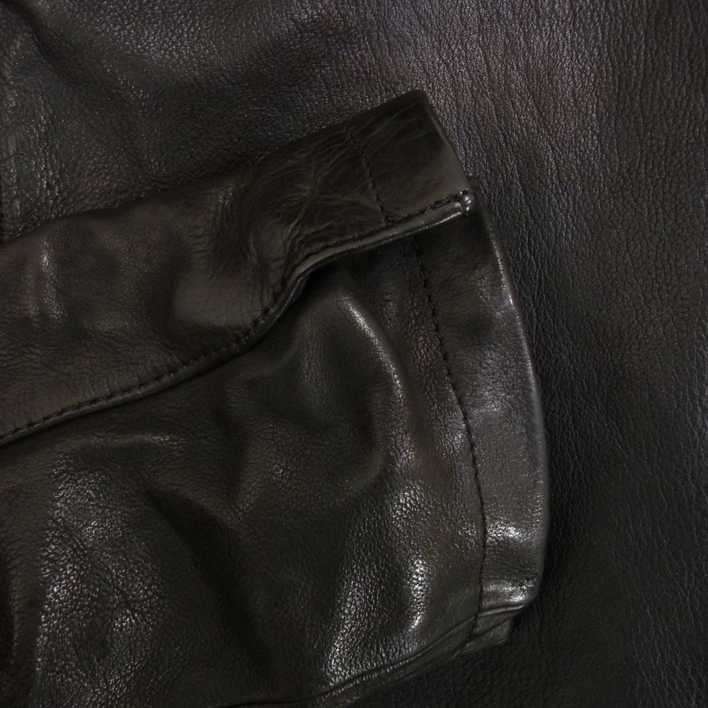 エムエヌ ラスト シングル レザー ジャケット ブラック系 3【中古】