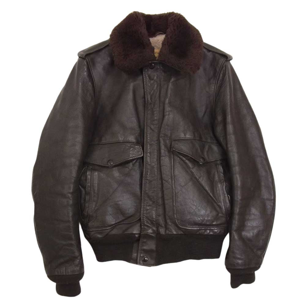 schott ショット TYPE G-1 レザーフライト ジャケット ブラウン系 36【中古】