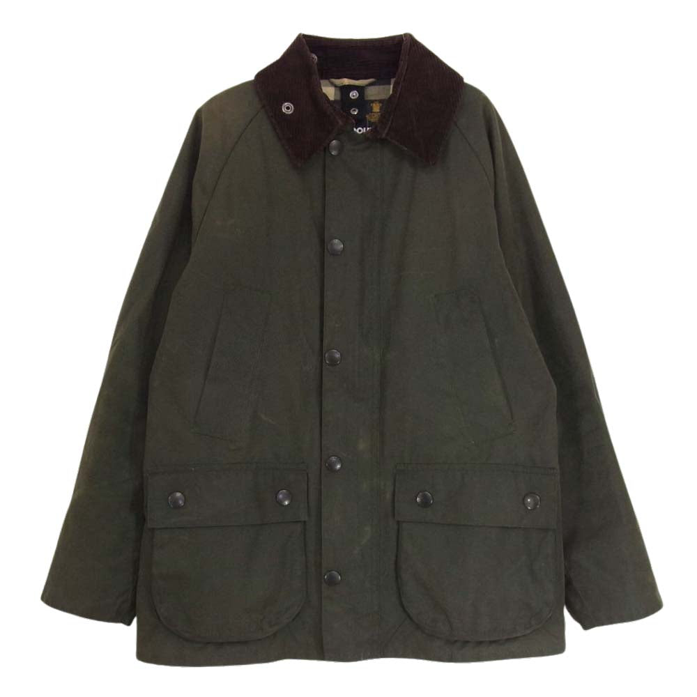Barbour バブアー 1602128 英国製 国内正規品  BEDALE SL ビデイルスリムフィット オイルド ジャケット カーキ系 34【中古】
