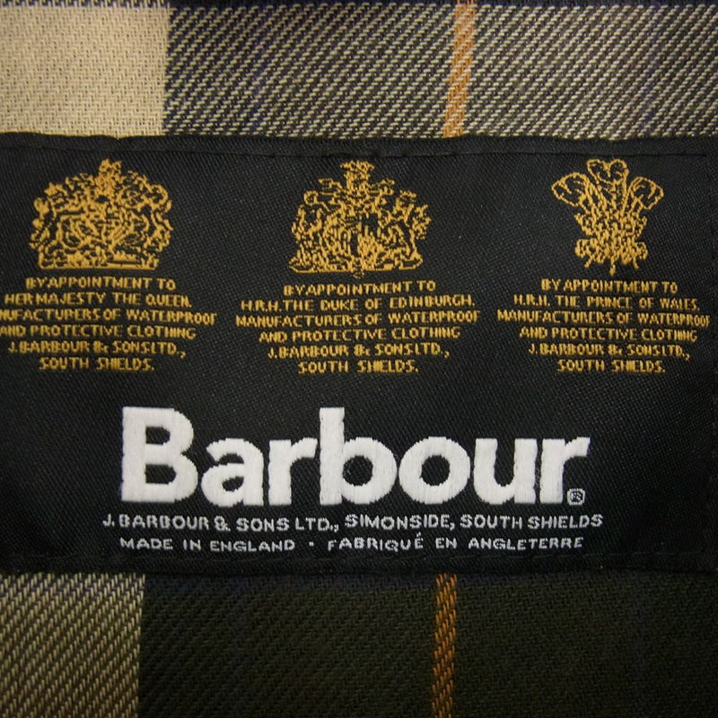 Barbour バブアー 1602128 英国製 国内正規品  BEDALE SL ビデイルスリムフィット オイルド ジャケット カーキ系 34【中古】