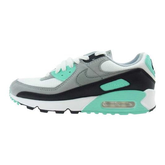 NIKE ナイキ CD0881-100 AIR MAX 90 WHITE PARTICLE GREY HYPER TURQUOISE エアー マックス スニーカー  ホワイト系 ライトグリーン系 25.5cm【新古品】【未使用】【中古】