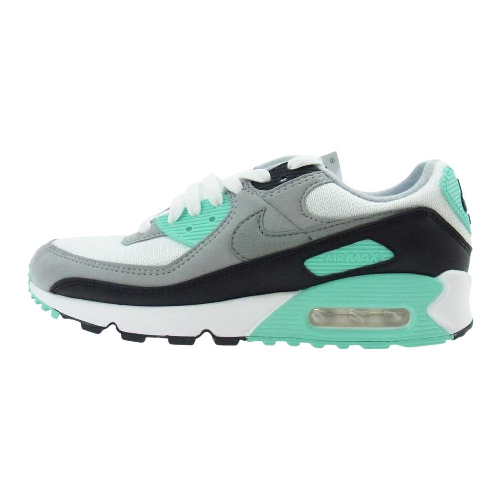 NIKE ナイキ CD0881-100 AIR MAX 90 WHITE PARTICLE GREY HYPER TURQUOISE エアー マックス  スニーカー ホワイト系 ライトグリーン系 25.5cm【新古品】【未使用】【中古】