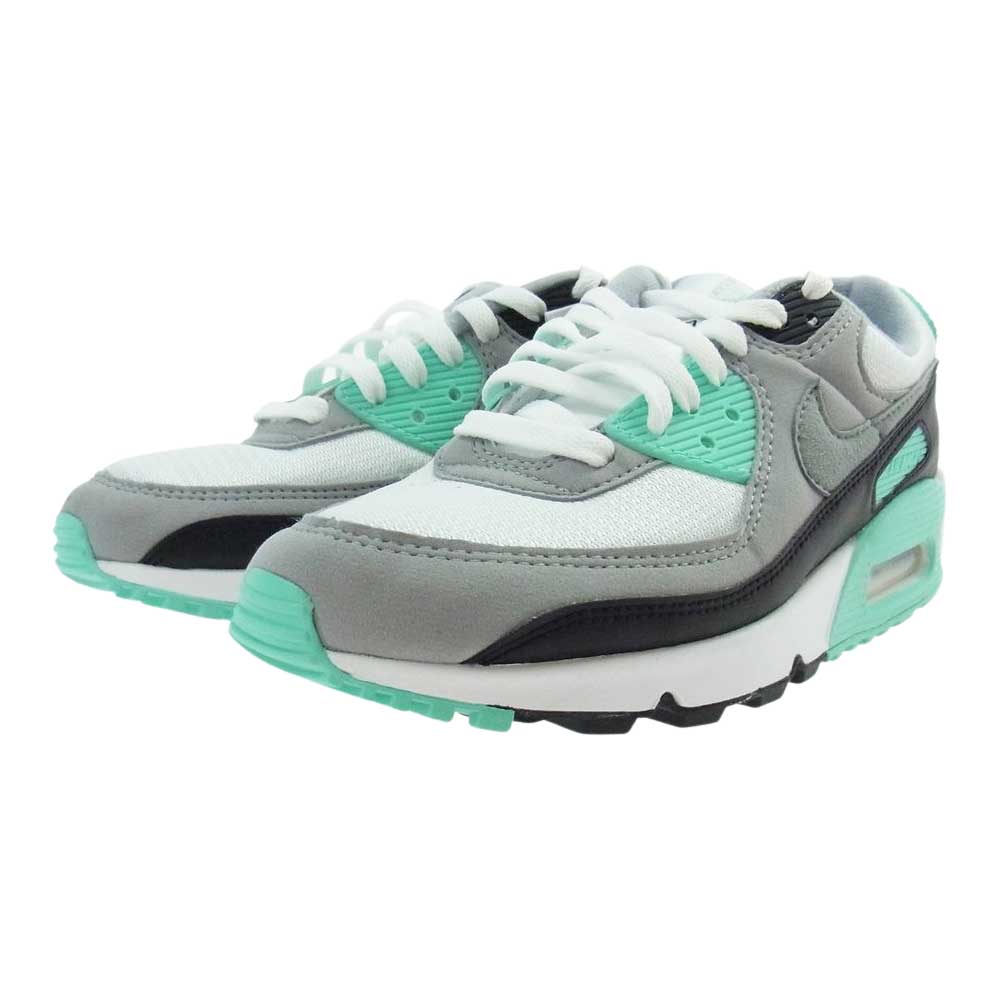 NIKE ナイキ CD0881-100 AIR MAX 90 WHITE PARTICLE GREY HYPER TURQUOISE エアー マックス スニーカー  ホワイト系 ライトグリーン系 25.5cm【新古品】【未使用】【中古】