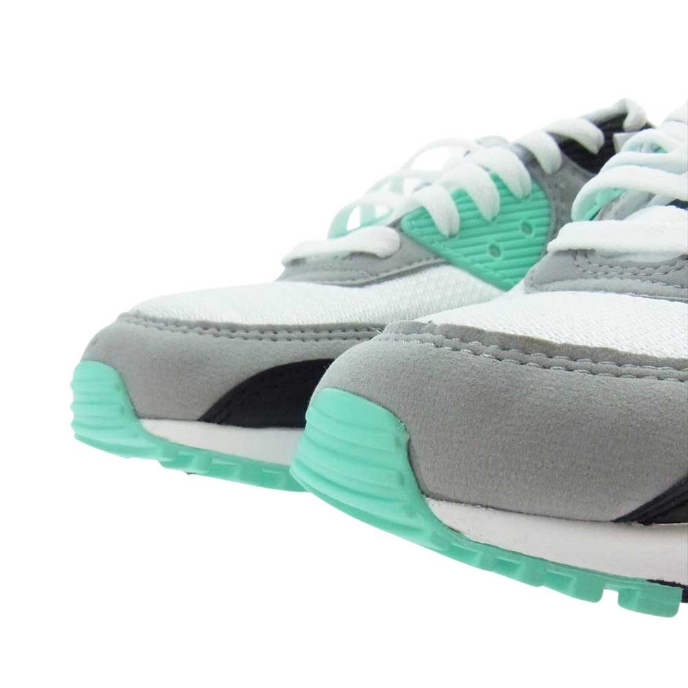 NIKE ナイキ CD0881-100 AIR MAX 90 WHITE PARTICLE GREY HYPER TURQUOISE エアー マックス スニーカー  ホワイト系 ライトグリーン系 25.5cm【新古品】【未使用】【中古】