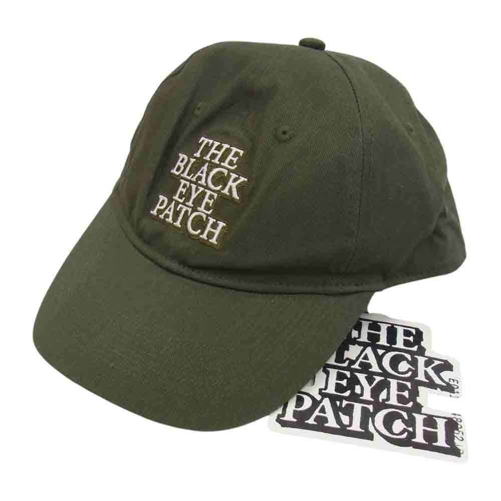 ブラックアイパッチ BEPF19EI07 刺繍 ロゴ キャップ ネイビー カーキ系 ONE SIZE【新古品】【未使用】【中古】