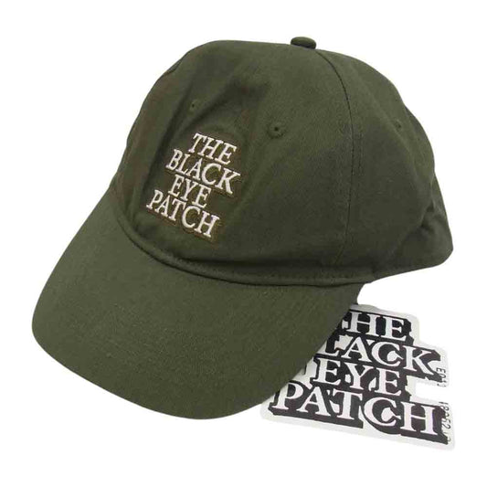 ブラックアイパッチ BEPF19EI07 刺繍 ロゴ キャップ ネイビー カーキ系 ONE SIZE【新古品】【未使用】【中古】
