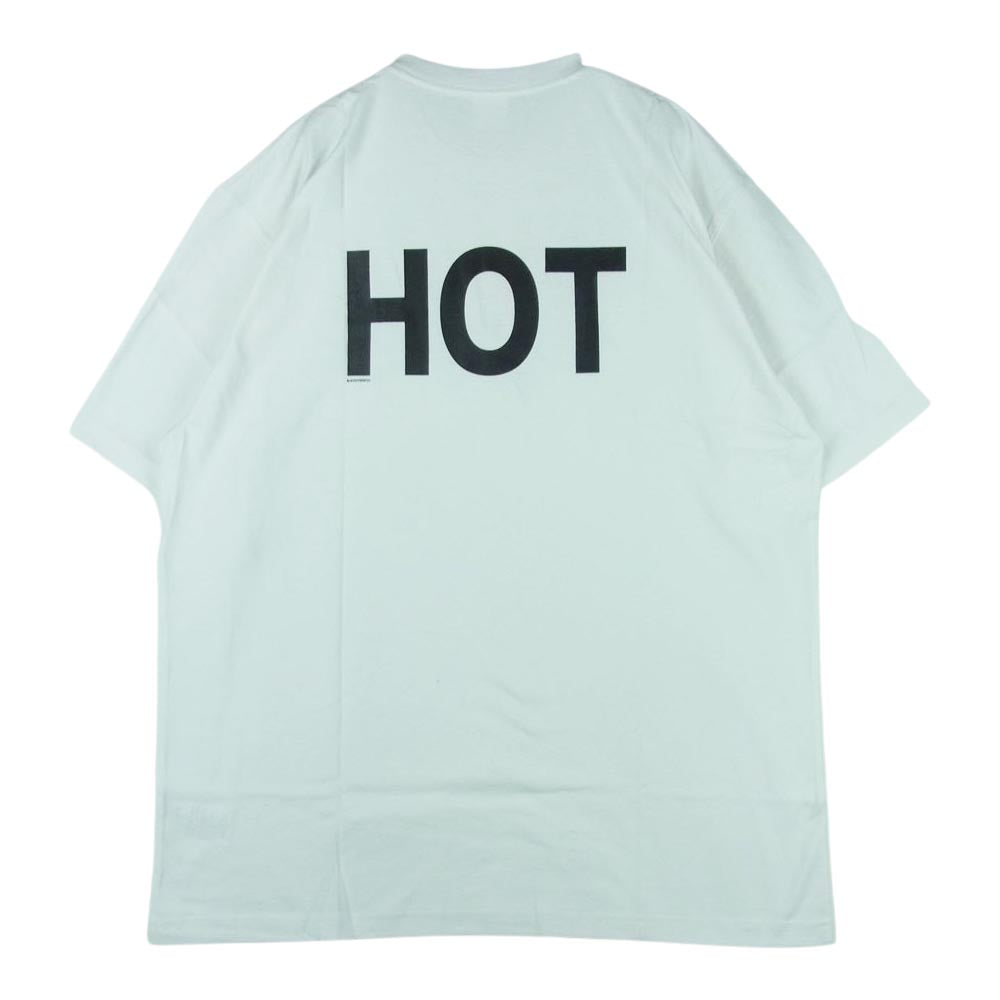 ブラックアイパッチ BEPFW21TE07 HOTロゴ TEE 半袖 Tシャツ ホワイト系 WHITE XL【新古品】【未使用】【中古】