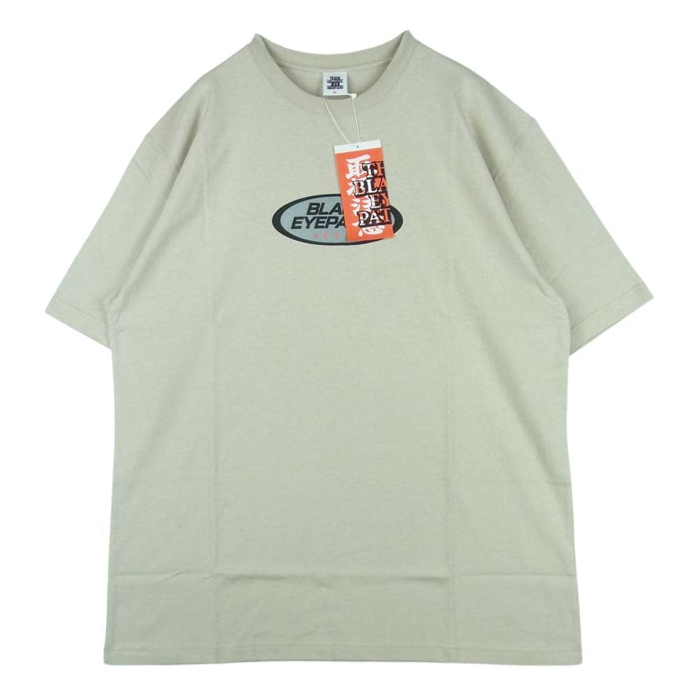 ブラックアイパッチ BEPSS22TE04 REFLECTOR JEANS LOGO TEE 半袖 Tシャツ ベージュ系 SAND XL【新古品】【未使用】【中古】