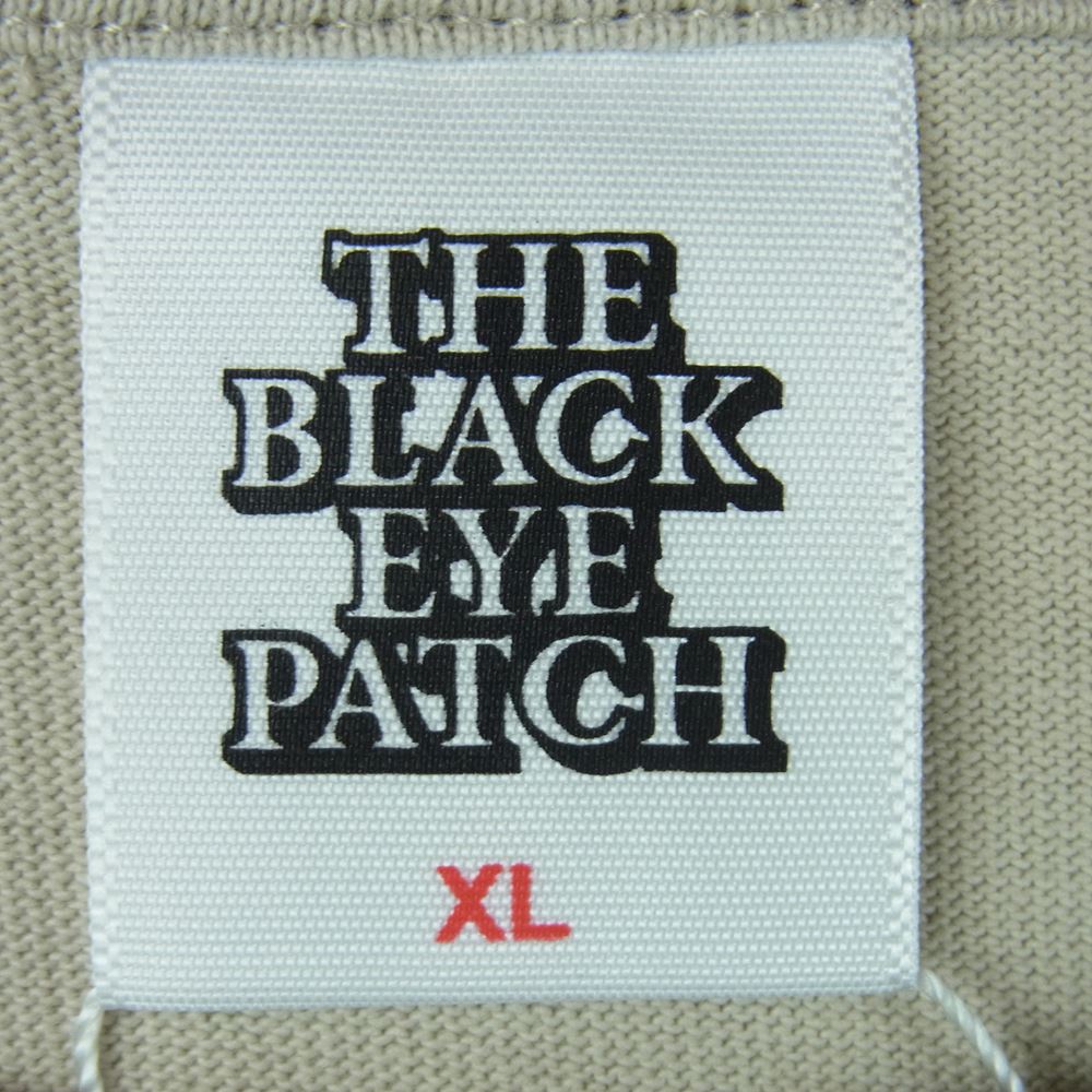 ブラックアイパッチ BEPSS22TE04 REFLECTOR JEANS LOGO TEE 半袖 Tシャツ ベージュ系 SAND XL【新古品】【未使用】【中古】