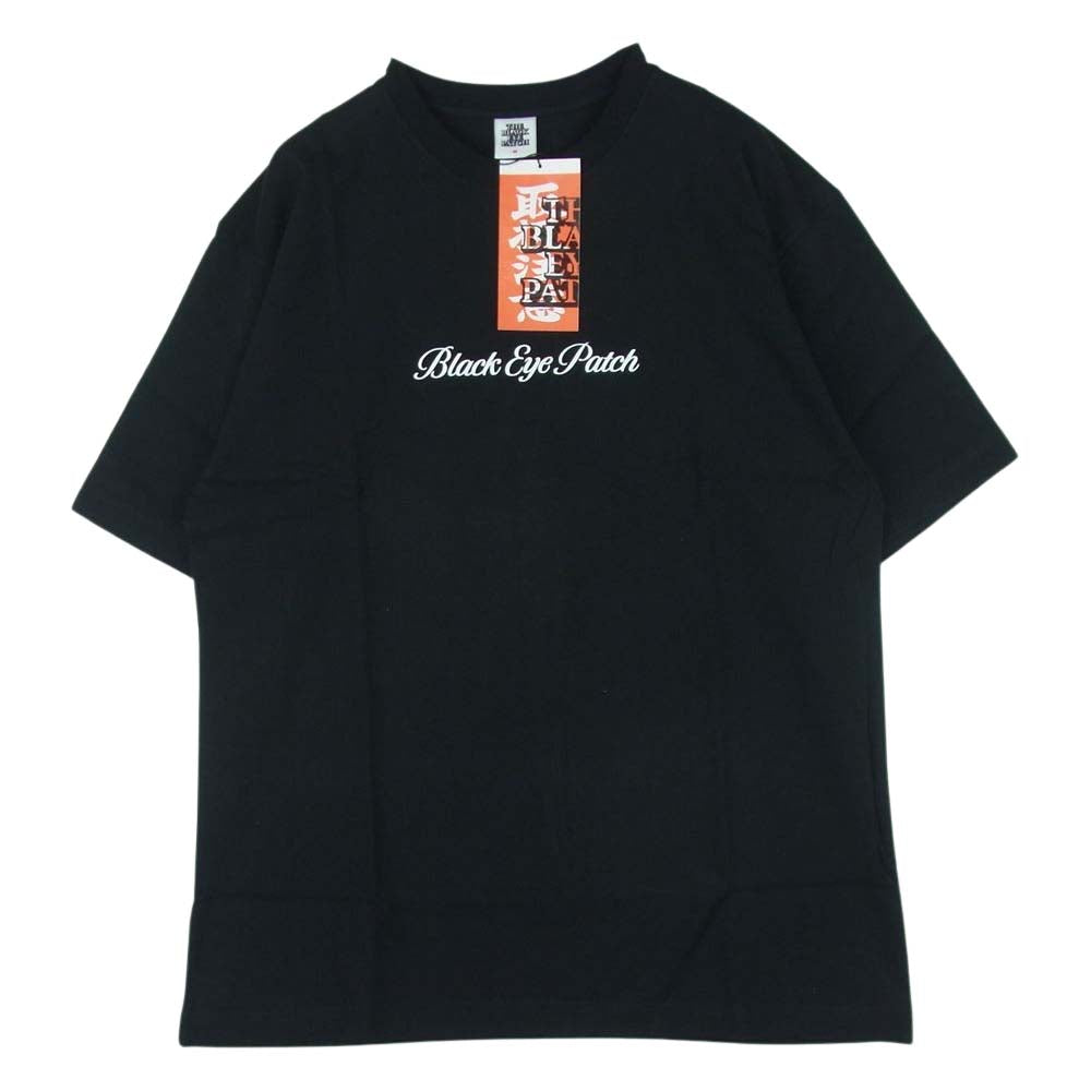 ブラックアイパッチ BEPFW21TE14 ROYAL SCRIPT TEE ロイヤル スクリプト Tシャツ ブラック系 BLACK M【新古品】【未使用】【中古】