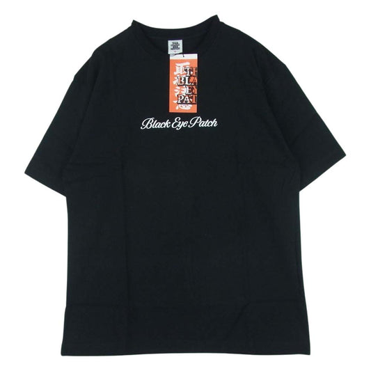 ブラックアイパッチ BEPFW21TE14 ROYAL SCRIPT TEE ロイヤル スクリプト Tシャツ ブラック系 BLACK M【新古品】【未使用】【中古】