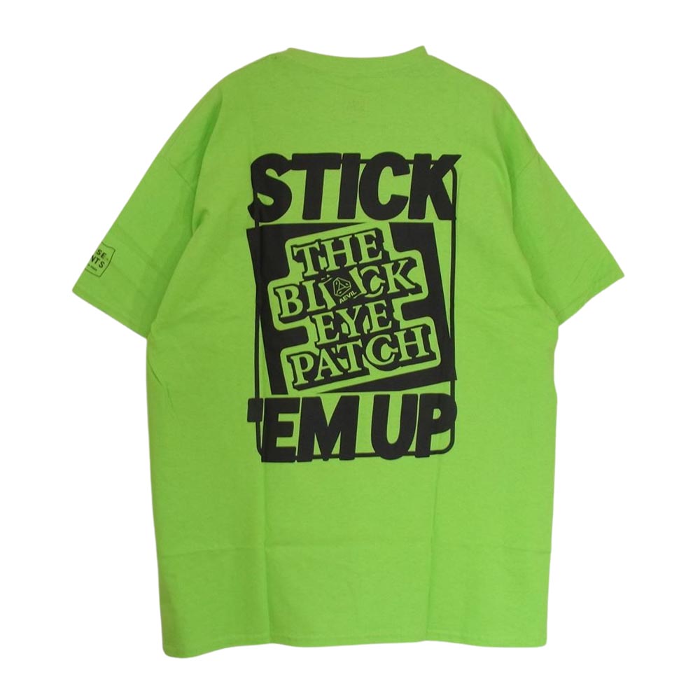 ブラックアイパッチ LS SS20-T19 LOOSEJOINTS AEVIL LABELS TEE 半袖 Tシャツ グリーン系 L【新古品】【未使用】【中古】