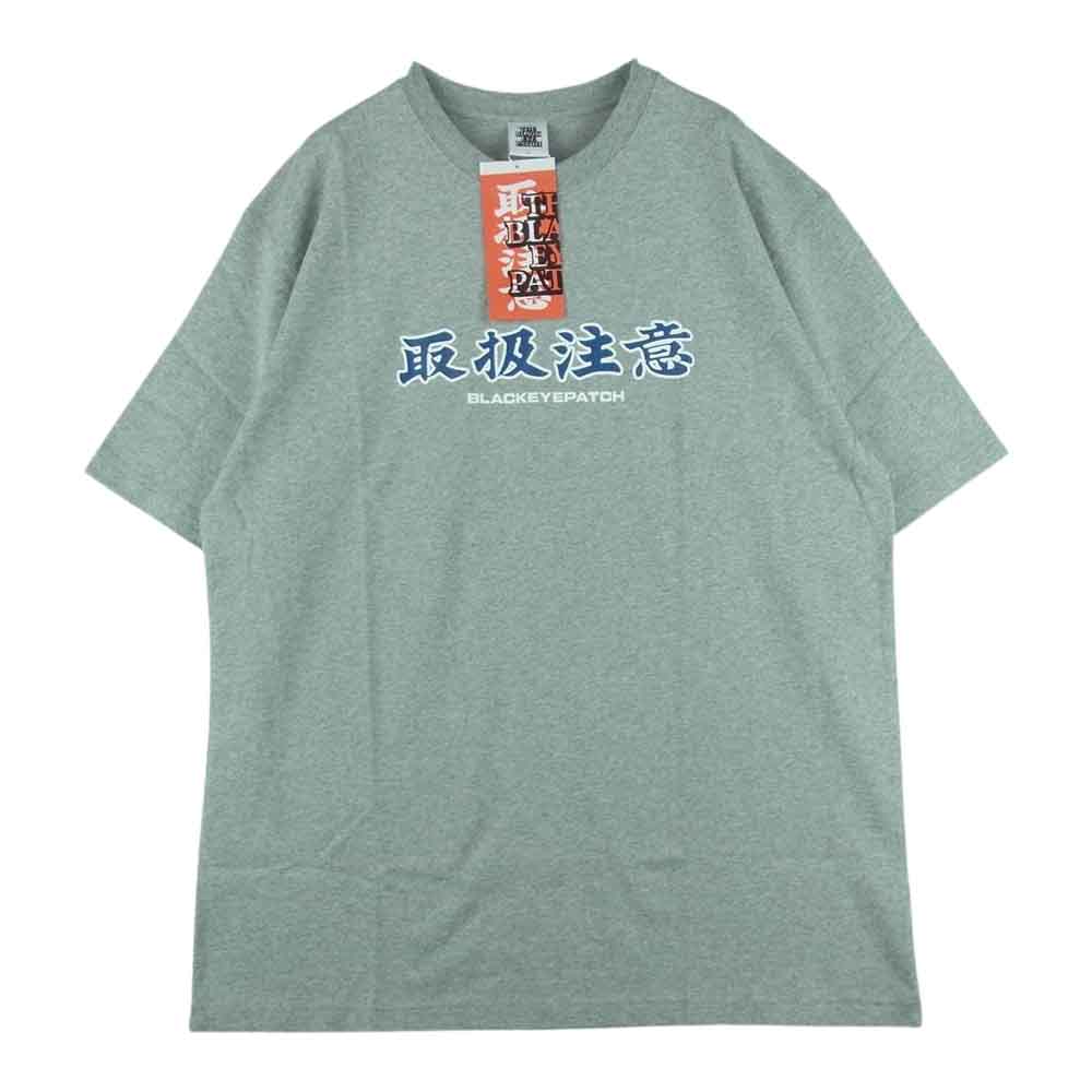 ブラックアイパッチ BEPFW21TE20 Handle With Care TEE 半袖 Tシャツ グレー系 H.GRAY L【新古品】【未使用】【中古】