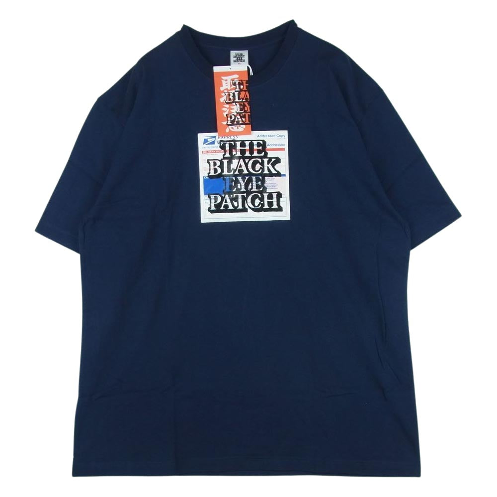 ブラックアイパッチ BEPFW21TE17 PRIORITY LABEL TEE 半袖 Tシャツ ネイビー系 NAVY XL【新古品】【未使用】【中古】