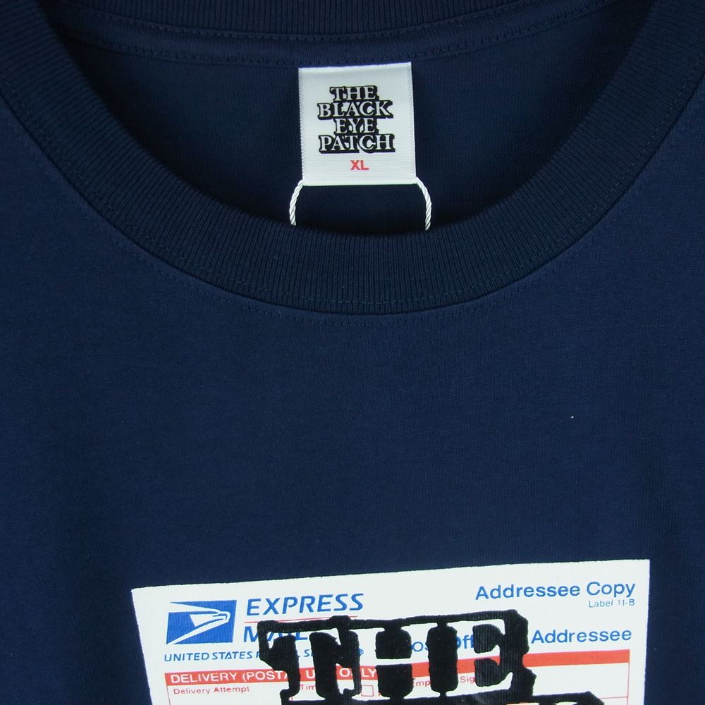 ブラックアイパッチ BEPFW21TE17 PRIORITY LABEL TEE 半袖 Tシャツ ネイビー系 NAVY XL【新古品】【未使用】【中古】
