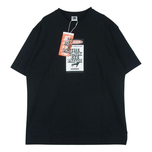ブラックアイパッチ BEPSS22EI13 DANGER HOT LABEL TEE デンジャー ホット ラベル 半袖 Tシャツ ブラック系 BLACK M【新古品】【未使用】【中古】