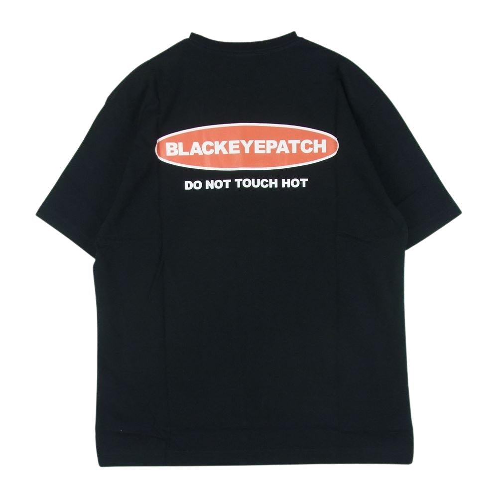 ブラックアイパッチ BEPSS22EI13 DANGER HOT LABEL TEE デンジャー ホット ラベル 半袖 Tシャツ ブラック系 BLACK M【新古品】【未使用】【中古】