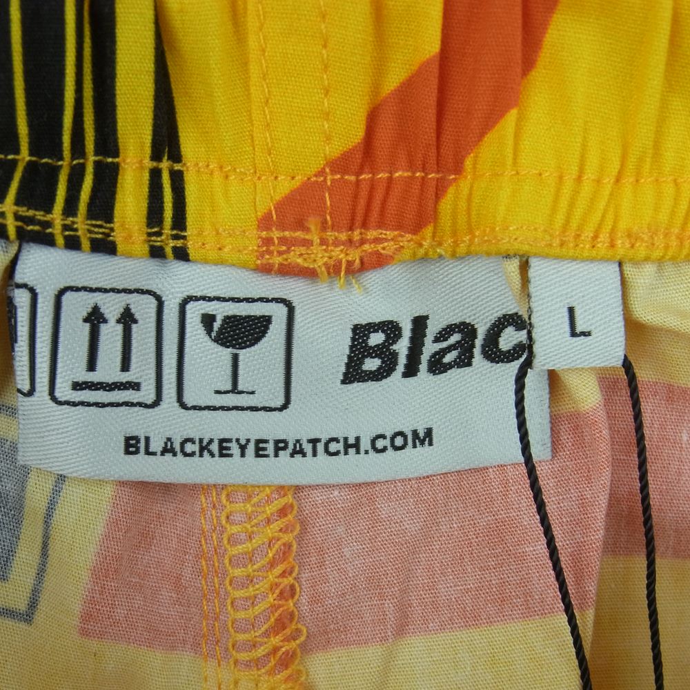 ブラックアイパッチ BEPSS20PA08 4EVER SHORTS フォーエバー ショーツ ハーフ ショート パンツ イエロー系 YELLOW L【新古品】【未使用】【中古】