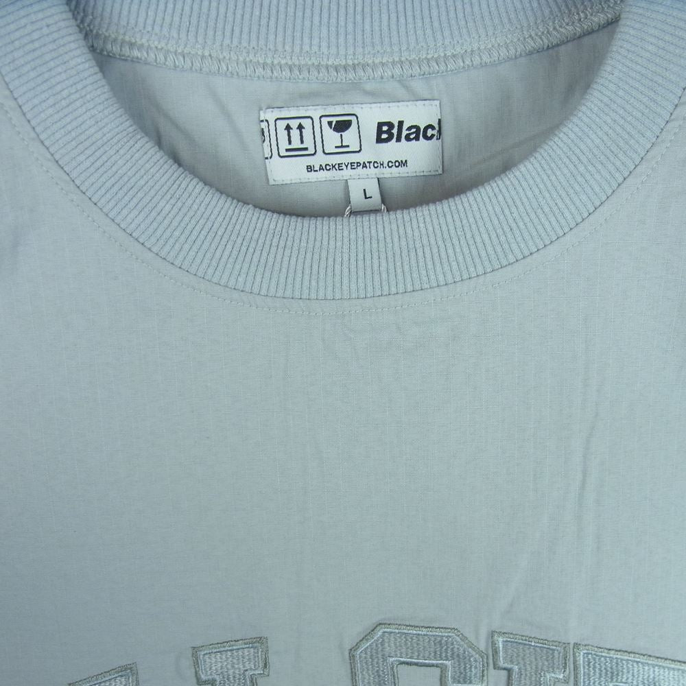 ブラックアイパッチ BEPFW21TP13 ALL CITY NYLON PULLOVER CREW プルオーバー クルー ジャケット グレー系 L【新古品】【未使用】【中古】