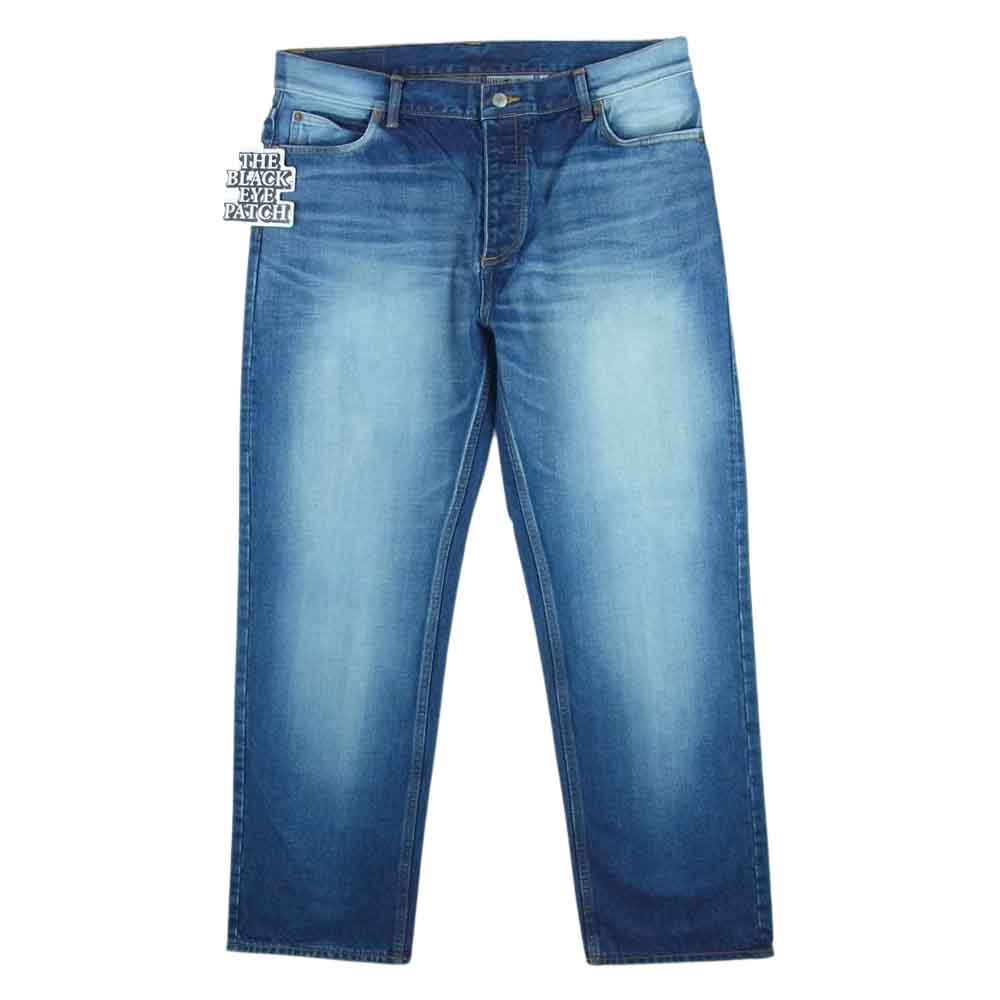 ブラックアイパッチ BEPFW21PA08 Emblem Baggy Jeans デニム パンツ インディゴブルー系 WASHED INDIGO 36 XL【新古品】【未使用】【中古】