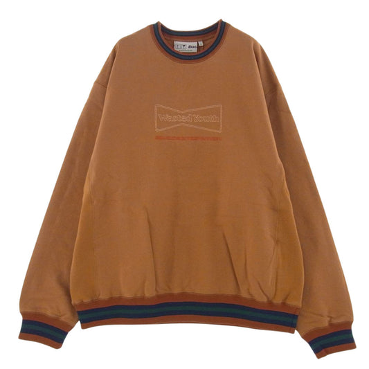 ブラックアイパッチ BEPSS21EI31  × Wasted Youth ウェステッドユース クルーネック スウェット ライトブラウン系 L【新古品】【未使用】【中古】