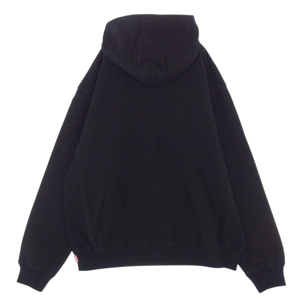 ブラックアイパッチ  BEPSS22TP26  RHINESTONE OG LABEL HOODIE ラインストーン ラベル フーディースエット ブラック系 L【新古品】【未使用】【中古】