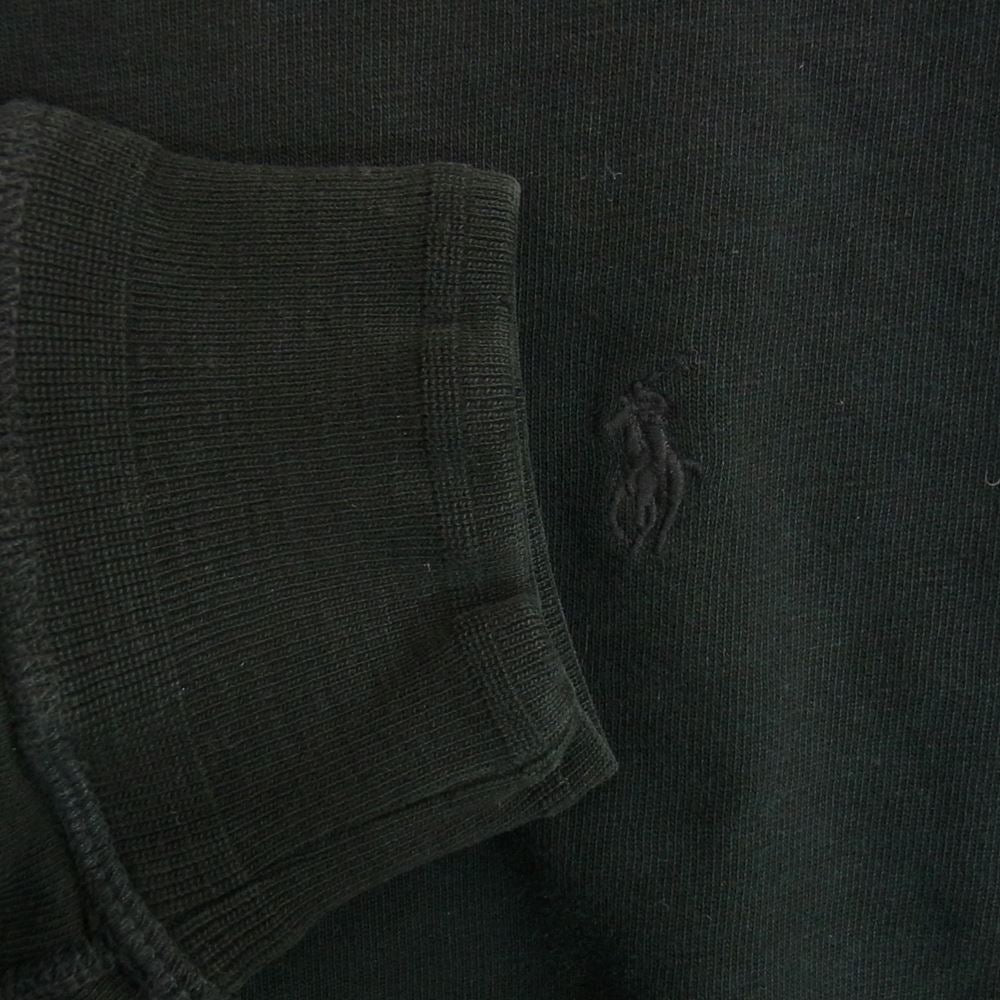 POLO RALPH LAUREN ポロ・ラルフローレン 国内正規品 裏地サーマル プルオーバー スウェット ブラック系 L【極上美品】【中古】
