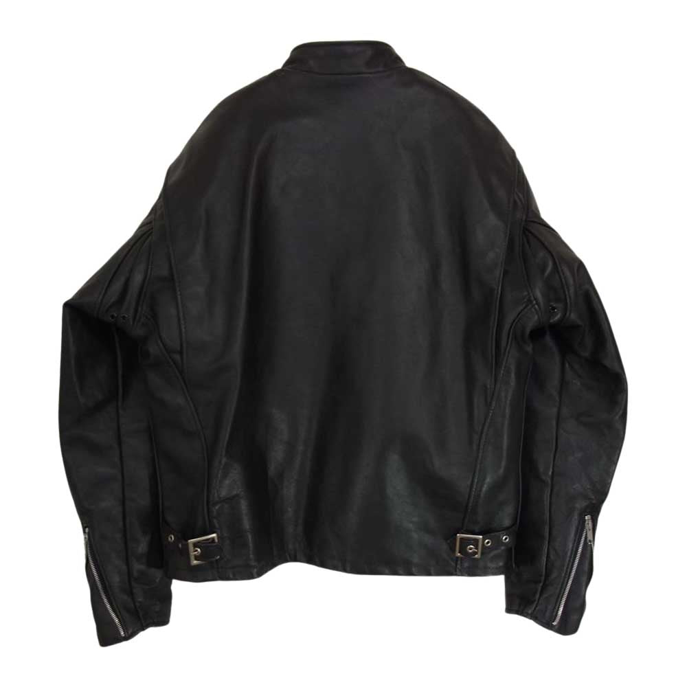 schott ショット 641 ライナー付き シングルライダース  ブラック系 42【中古】