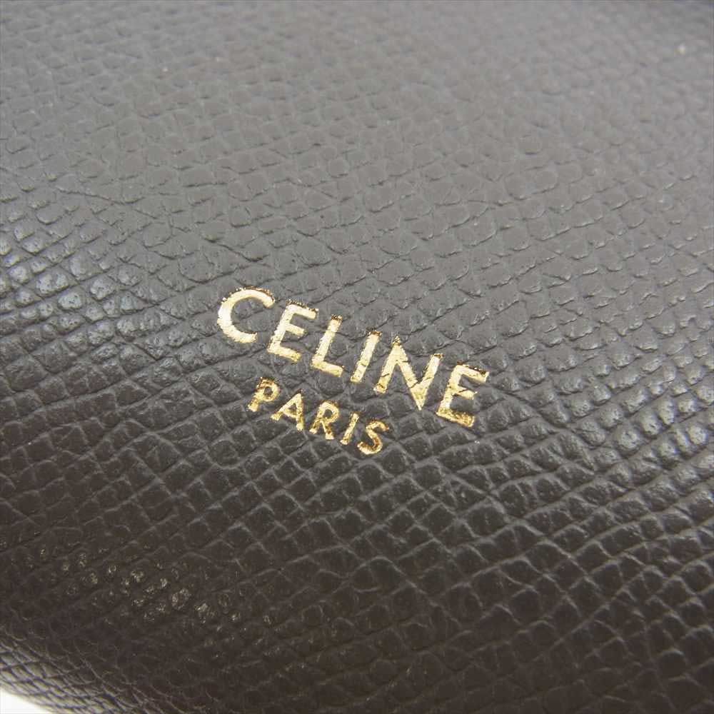 CELINE セリーヌ ベルトバッグ ナノ グレインカーフ ハンド バッグ グレー系【中古】