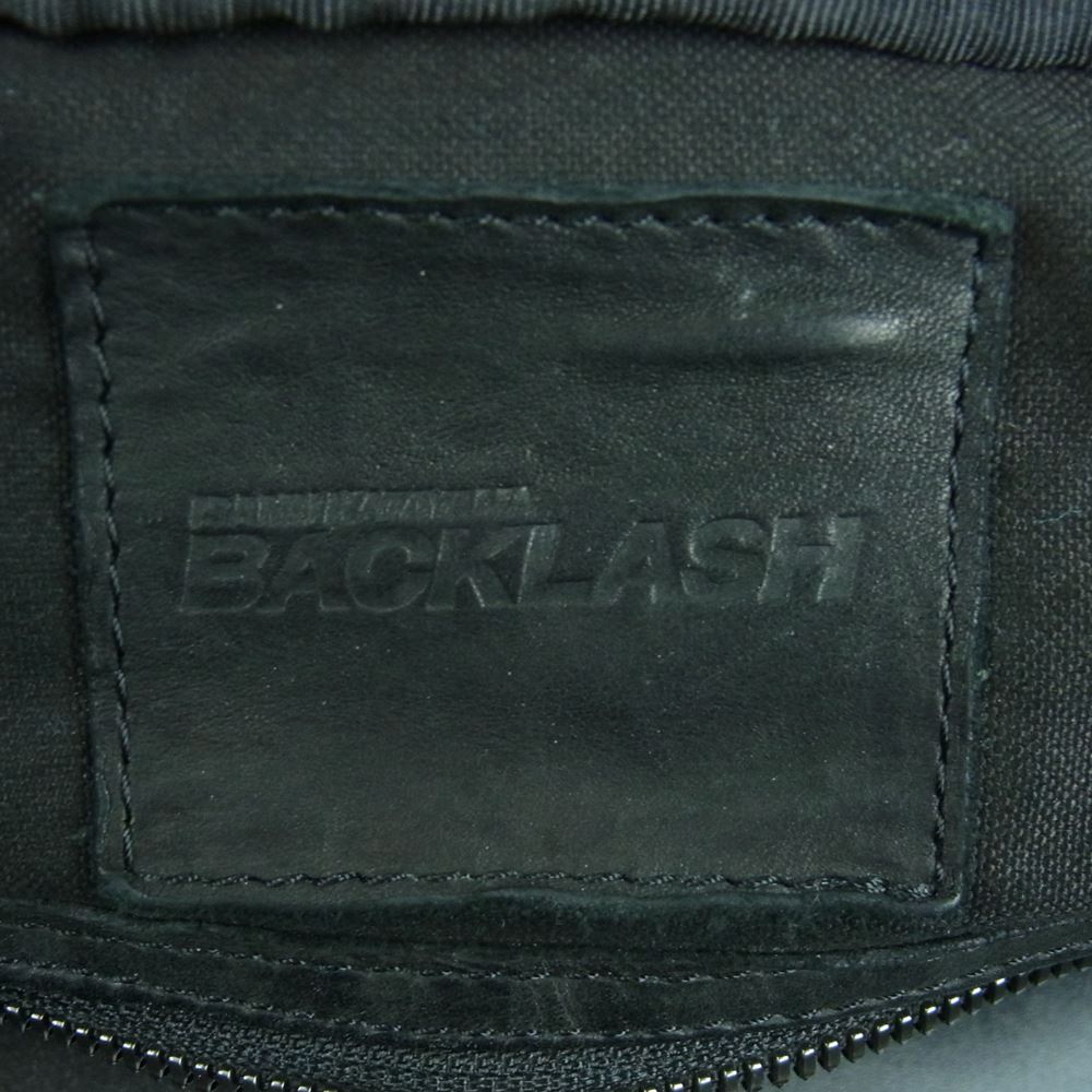 ISAMUKATAYAMA BACKLASH イサムカタヤマバックラッシュ 1772-05 イタリアンショルダー 0.6mm 製品染め レザー バックパック ブラック系【中古】