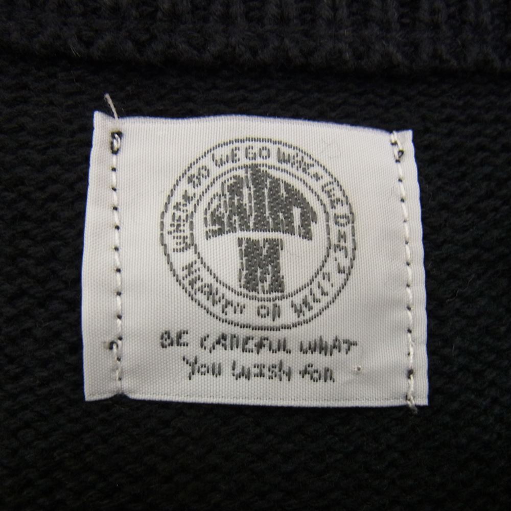 セントマイケル SM-A21-0000-039  WOOL SWTER SIN ウール ニット ブラック系 L【極上美品】【中古】